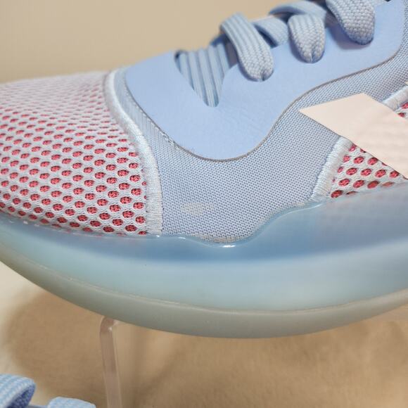 Adidas Marquee Boost Low Glow Blue Mens 14 Baby Blue Orange White Basketball - Picture 14 of 15